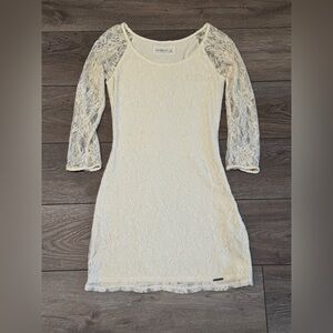 Abercrombie & Fitch Lace Sheath Dress in Ivory